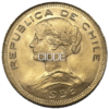 100 Pesos / 10 Condores. Chile. 18,29 Grs. CERTIFICADO NGC - Imagen 2