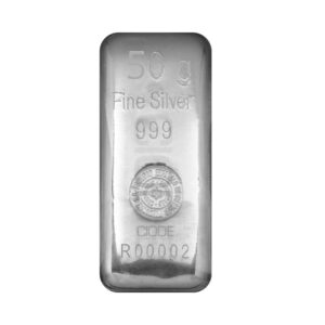 LINGOTE DE PLATA 50 GRS.