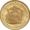 Moneda Oro 50 Pesos / 5 Cóndores Chile Varias Fechas 10.1698 gramos