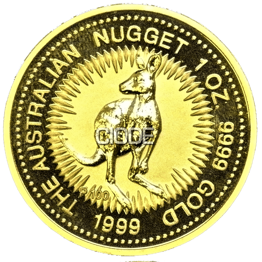 CANGURO AUSTRALIA. ONZA ORO 999.9 NUGGET 1999