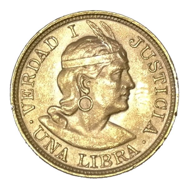 Moneda 7.98 g Oro 1 Libra Peru Varios Años