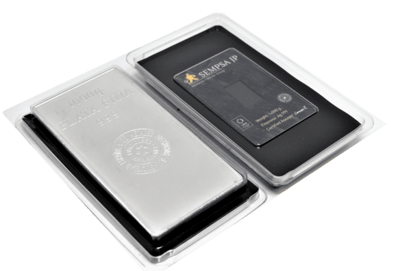 Lingote de Plata 1000 grs. marca SEMPSA