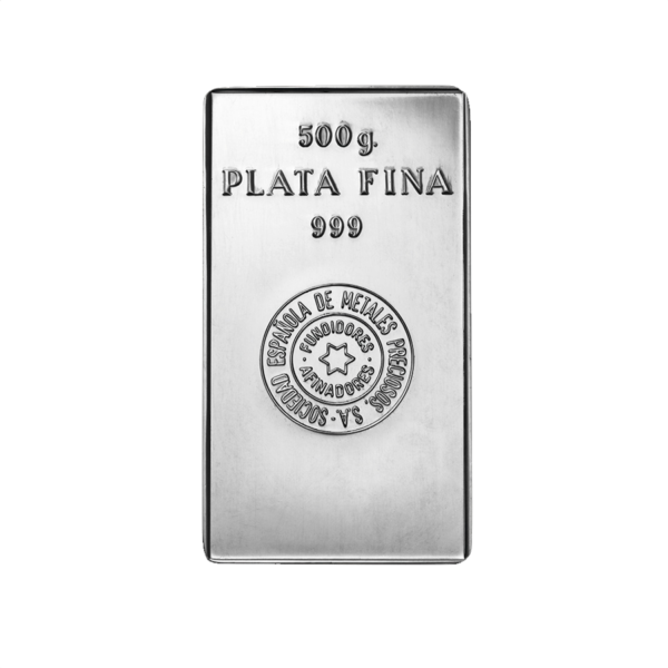 Lingote de Plata 500 gramos marca SEMPSA
