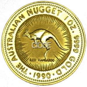 ONZA ORO CANGURO/ NUGGET 1990 AUSTRALIA