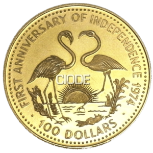 100 DOLARES COMMONWEALTH ISLAS BAHAMAS Varios Años.