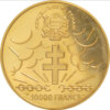 Moneda Oro 10.000 FRANCOS GENERAL DE GAULLE 1960