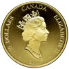 Moneda de oro de 11,84 gr 150 dólares 2001 Canadá LEI 750 "Año chino de la serpiente" (Nº 100-023) - Imagen 2