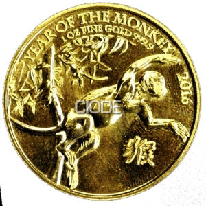 100 POUNDS CALENDARIO LUNAR AÑO DEL MONO 2016 REINO UNIDO