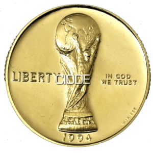 Moneda de Oro 8.36 gramos 5 Dolares COPA DEL MUNDO USA 1994