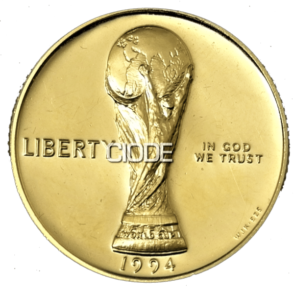 Moneda de Oro 8.36 gramos 5 Dolares COPA DEL MUNDO USA 1994
