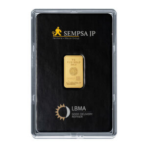 Lingote de oro 5 gramos 9999 BLISTER Marca SEMPSA