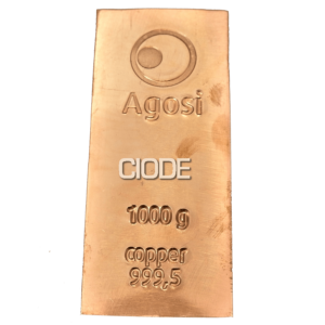 Lingote 1000 Grs/1 Kilo Cobre. Agosi