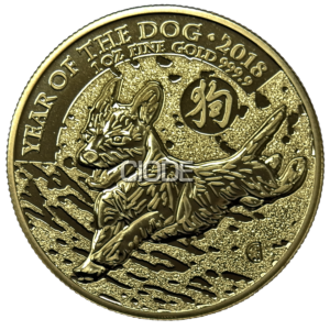 100 Pounds  Reino Unido: Calendario Lunar año del Perro. 2018