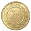 Moneda oro 20 Francos  Túnez   Varios Años - Imagen 2