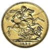 Moneda de Oro Libra Esterlina varios años y reyes .