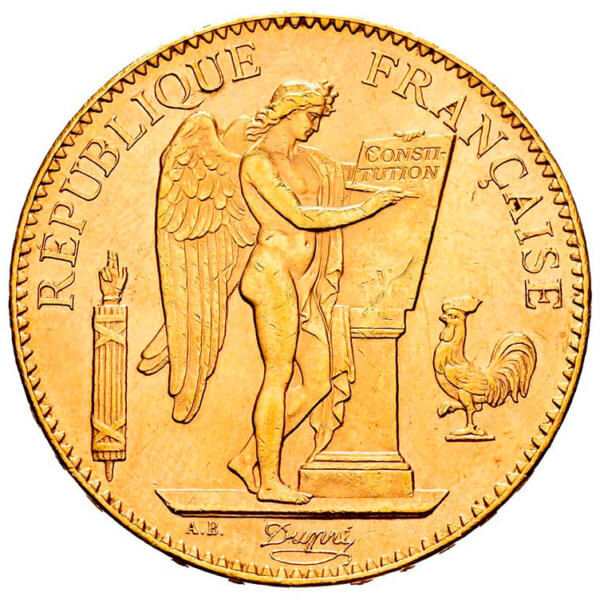 Moneda oro 100 Francos República Francesa 1912