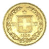 Moneda Oro 20 Francos Suiza 1896 -1895
