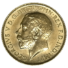 Moneda de Oro Medio Soberano 1/2 Libra Esterlina varios años.
