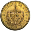 Moneda oro 4 Pesos CUBA Año 1916