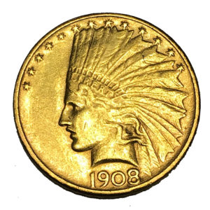 10 Dolares Doble Aguila. Liberty Head 1908