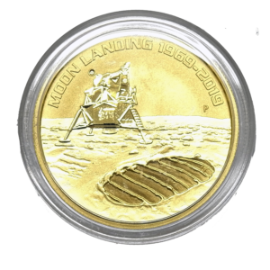 Moneda 1 Onza oro Moon Landing / Aterrizaje Lunar-100 Dolares - Año 2019 Australia