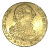 Moneda oro 4 Escudos Carlos III . Año 1787 ESPAÑA