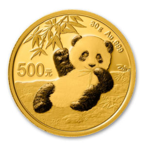 Moneda 1 Onza de oro Panda Chino 500 Yuanes 2020