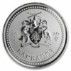 Moneda ONE DOLLAR 1 Onza Plata Tridente de Barbados 2020