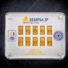 Estuche 10 Lingotes de 1 Gramo Oro 9999 Marca SEMPSA