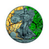 Moneda 1 Onza / 31.10 Gramos / Colección 4 Elementos EAGLE EARTH Plata Aguila 2020