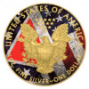 Moneda 1 Onza / 31.10 Gramos / Aguila Americana / bandera Confederada / 2020