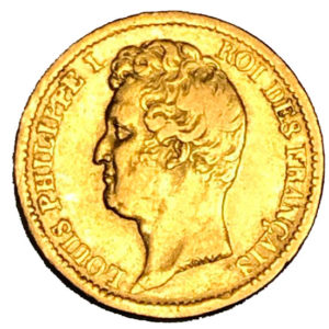 Moneda Oro 20 francos Francia de Louis Philippe I / Año 1831