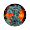Moneda 1 Onza / 31.10 Gramos / Colección 4 Elementos EAGLE FIRE Plata Aguila 2020