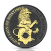Moneda 2 Oz / Plata-Oro-Ruthenio / Lion of Mortimer / Bestias de la Reina /2020