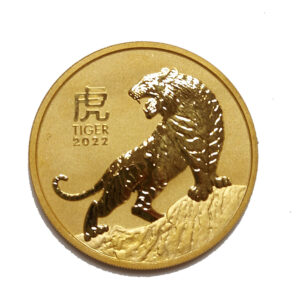 Moneda 2 Onzas / 62.20 gramos de oro / TIGRE 200 dollares año lunar delTIGRE 2022 AUSTRALIA