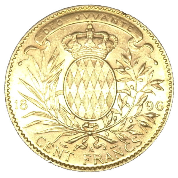 Moneda de Oro 100 Francos Principe Albert I Monaco 32.2580gramos