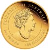 Moneda 1 Onza de oro TIGRE / 31.10 Gramos / 100 dólares año lunar del TIGRE 2022 AUSTRALIA