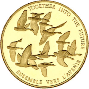 Moneda 16.96 Gramos 100 Dolares Canadá Juegos Olímpicos 1978