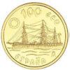 Moneda oro 34.55 g 100 Ecus Casto Mendez Nuñez 1996 España