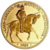 Moneda oro 34.55 g 100 Ecus Carlos V 1989 España