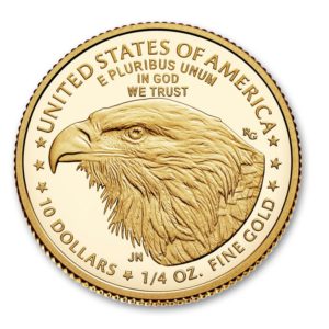 Moneda inversión USA. 10 $. Aguila. Liberty. Onza Oro Nueva