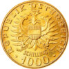 Moneda de Oro 1000 Chelínes / Schilling AUSTRIA 976-1976