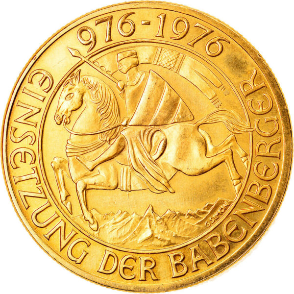 Moneda de Oro 1000 Chelínes / Schilling AUSTRIA 976-1976