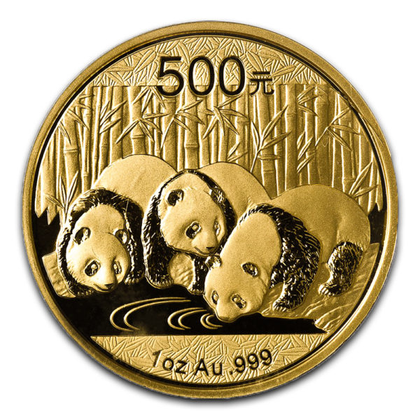 Moneda de oro Panda Chino 1 Onza de oro 2013