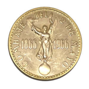 Moneda de Oro 100 Soles República del Peru Combates del 2 de Mayo