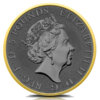 Moneda 2 Oz Plata-Oro-Ruthenio Bestias de la Reina completa 62.41 Gramos