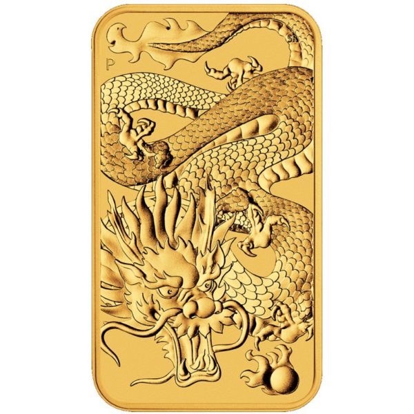 Moneda lingote 1 Onza Oro DRAGON . 31.10 gramos 2022