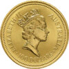 Moneda 1 Onza / 31,10 gramos Oro Nugget -100 Dolares - Año 1992 Australia