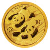 Moneda Panda Chino 10 Yuanes 1 gramo de oro 2022