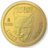 Moneda 1/10 Onza 3,111 Gramos oro Lince Ibérico - 1,5 Euros - Año 2022 España.